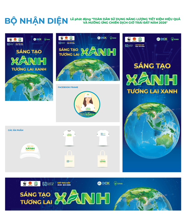 Bộ tài liệu Phát động toàn dân sử dụng năng lượng tiết kiệm hiệu quả và hưởng ứng Chiến dịch Giờ Trái đất năm 2026
