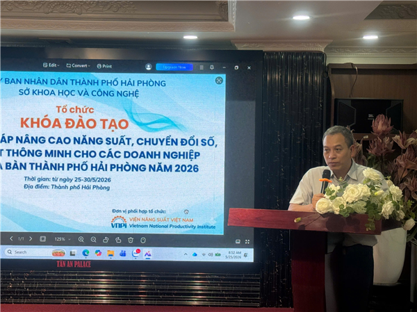 Hải Phòng: Giải pháp nâng cao năng suất, chuyển đổi số, sản xuất thông minh cho các doanh nghiệp 