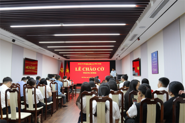  Sở Khoa học và Công nghệ tổ chức Lễ chào cờ và sinh hoạt chính trị dưới cờ tháng 8/2026