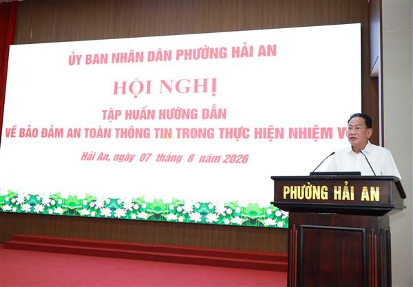 Tập huấn bảo đảm an toàn thông tin triển khai thực hiện nhiệm vụ