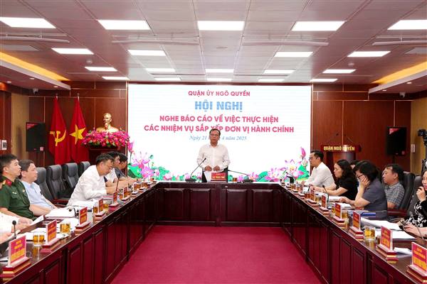 Trên 99% cử&nbsp;tri quận Ngô Quyền đồng ý chủ trương hợp nhất tỉnh Hải Dương và thành phố Hải Phòng, sắp xếp đơn vị hành chính cấp phường