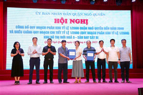 Công bố quy hoạch phân khu tỷ lệ 1/2000 quận Ngô Quyền đến năm 2040 và điều chỉnh quy hoạch Khu đô thị mới Ngã 5 - sân bay Cát Bi.