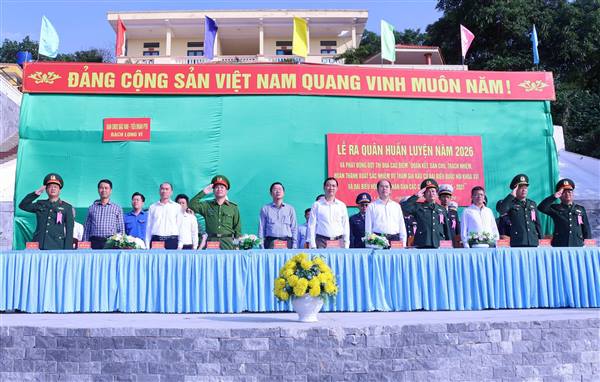 Đặc khu Bạch Long Vĩ tổ chức Lễ ra quân huấn luyện năm 2026