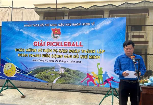 Sôi nổi giải Pickleball chào mừng 95 năm ngày thành lập Đoàn Thanh niên Cộng sản Hồ Chí Minh