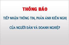 Địa chỉ Email tiếp nhận phản ánh, kiến nghị