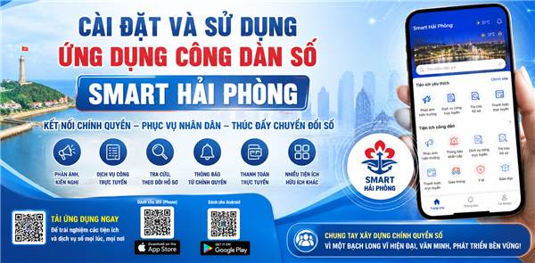 Đẩy mạnh cài đặt và sử dụng ứng dụng Công dân số "Smart Hải Phòng" – Chung tay xây dựng chính quyền số, xã hội số.