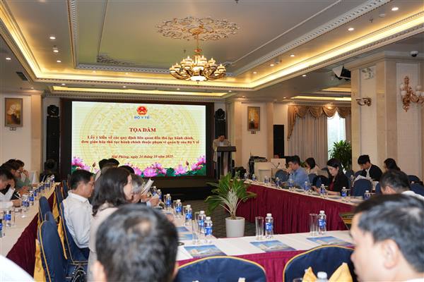 Tọa đàm lấy ý kiến về đơn giản hóa thủ tục hành chính thuộc phạm vi quản lý của Bộ Y tế