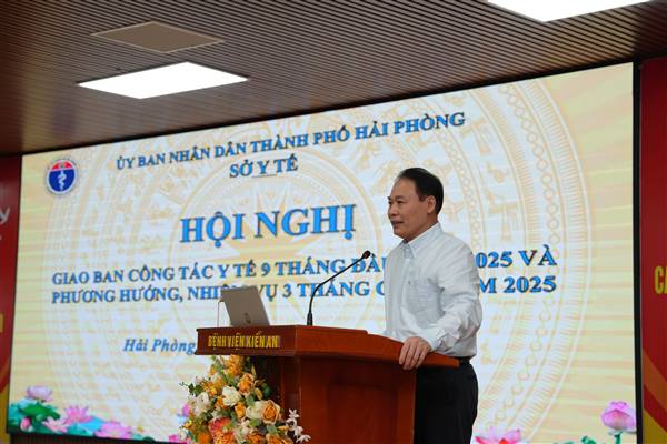 Ngành y tế Hải Phòng giao ban 9 tháng đầu năm 2025