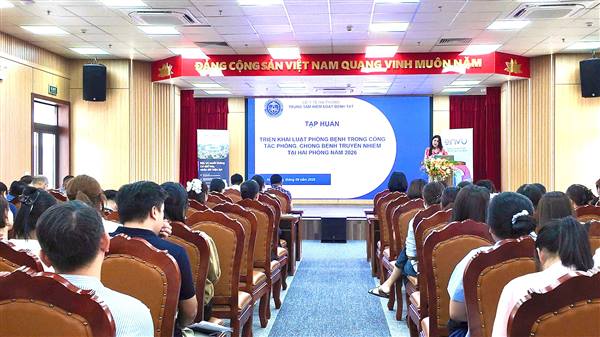 Hải Phòng tập huấn triển khai Luật Phòng bệnh trong công tác phòng, chống bệnh truyền nhiễm cho 115 cán bộ y tế