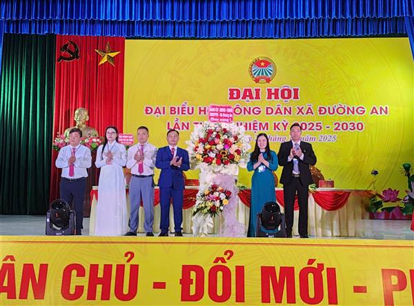 Đại hội đại biểu Hội Nông dân xã Đường An lần thứ I, nhiệm kỳ 2025–2030.