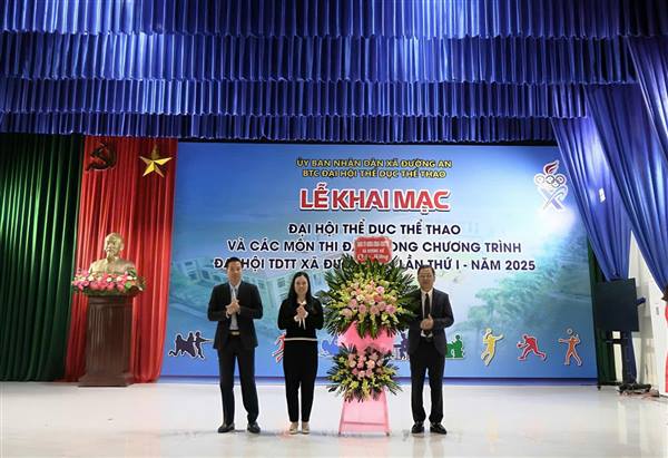 XÃ ĐƯỜNG AN TỔ CHỨC ĐẠI HỘI THỂ DỤC THỂ THAO THÀNH CÔNG TỐT ĐẸP