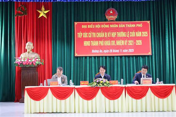 HĐND thành phố Hải Phòng (Tổ đại biểu số 6) tiếp xúc cử tri tại Đường An.