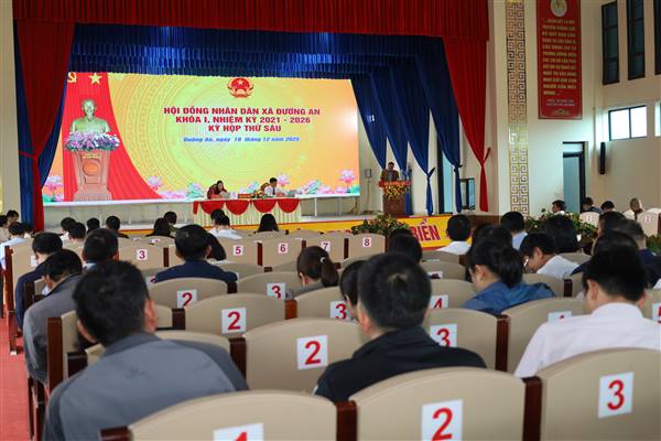 HĐND xã Đường An tổ chức thành công kì họp thứ 6