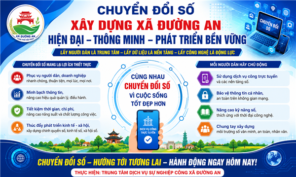 Xã Đường An triển khai ngày hội chuyển đổi số năm 2026