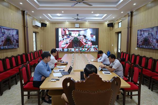 Xã Đường An tham dự hội nghị trực tuyến về đẩy nhanh tiến độ giải ngân vốn đầu tư công và giải phóng mặt bằng