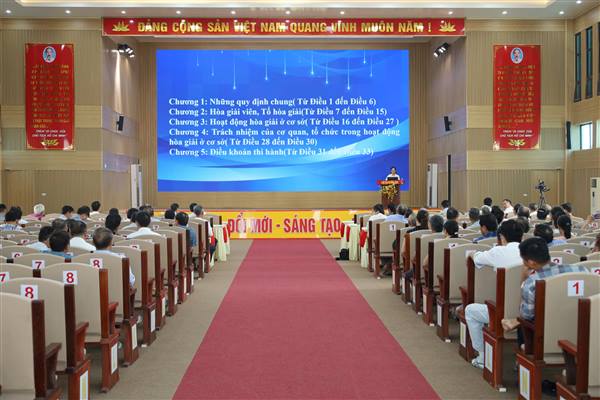 Xã Đường an tập huấn kỹ năng, nghiệp vụ, bồi dưỡng kiến thức pháp luật cho đội ngũ tuyên truyền viên hoà giải viên cơ sở


