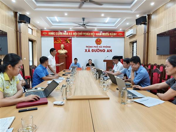 ĐẢNG ỦY XÃ ĐƯỜNG AN TỔ CHỨC HỘI NGHỊ GIAO BAN KHỐI ĐẢNG, MTTQ, CÁC TỔ CHỨC CHÍNH TRỊ - XÃ HỘI VÀ LÃNH ĐẠO UBND XÃ QUÝ II NĂM 2026