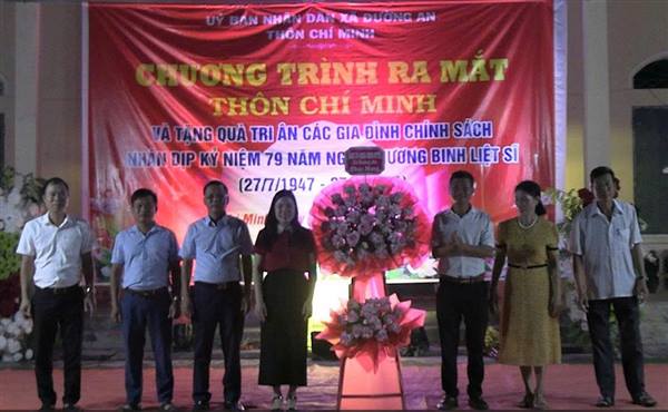 Thôn Chí Minh long trọng tổ chức Lễ ra mắt sau hợp nhất và tri ân các gia đình chính sách nhân Ngày Thương binh - Liệt sĩ 27/7