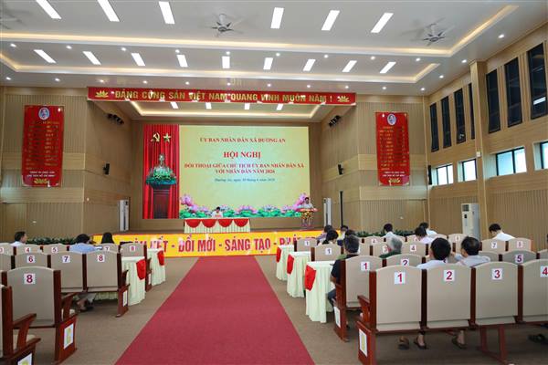 ĐỒNG CHÍ CHỦ TỊCH UBND XÃ ĐƯỜNG AN ĐỐI THOẠI TRỰC TIẾP VỚI NHÂN DÂN
