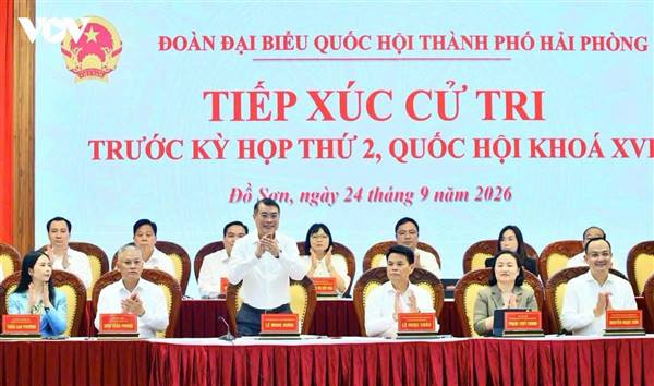 Xã Đường An tham dự hội nghị tiếp xúc cử tri trước kỳ họp thứ 2, quốc hội khóa XVI