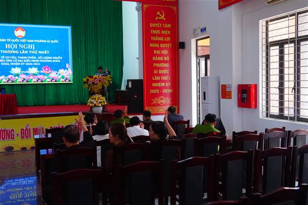 Ủy ban MTTQ Việt Nam phường Ái Quốc tổ chức Hội nghị hiệp thương lần thứ nhất