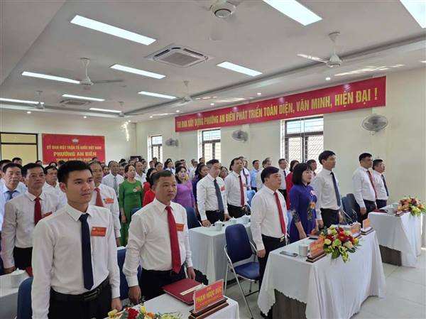 ĐẠI HỘI ĐẠI BIỂU MẶT TRẬN TỔ QUỐC VIỆT NAM PHƯỜNG AN BIÊN LẦN THỨ I NHIỆM KỲ 2025 - 2030