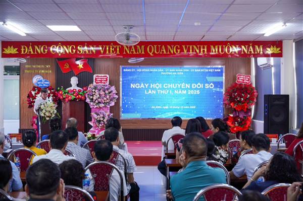 PHƯỜNG AN BIÊN TỔ CHỨC NGÀY HỘI CHUYỂN ĐỔI SỐ NĂM 2025