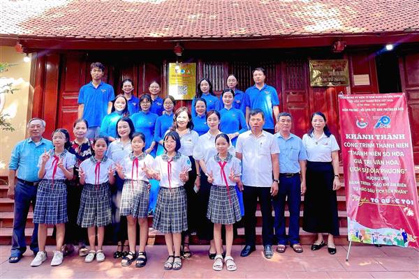 KHÁNH THÀNH CÔNG TRÌNH “THANH NIÊN SỐ HÓA GIÁ TRỊ VĂN HÓA, LỊCH SỬ ĐỊA PHƯƠNG” TẠI MIẾU AN DƯƠNG VÀ TỪ CHÍNH NGHĨA XÁ