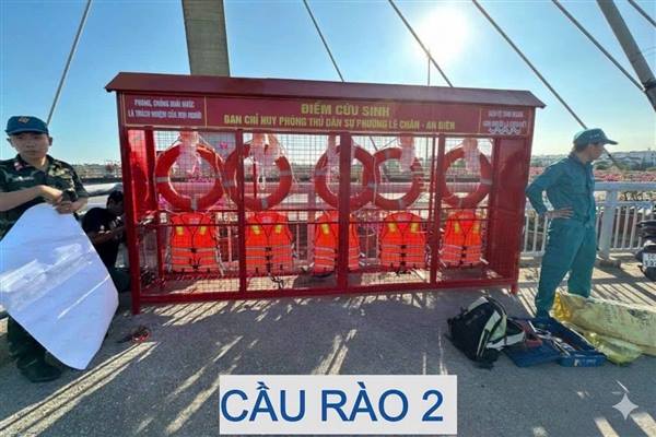 BAN CHỈ HUY PHÒNG THỦ DÂN SỰ PHƯỜNG AN BIÊN CHỦ ĐỘNG BẢO ĐẢM PHƯƠNG TIỆN CỨU HỘ CỨU NẠN TRÊN CÁC ĐIỂM CẦU