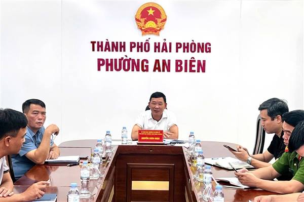 PHƯỜNG AN BIÊN HỌP RÀ SOÁT TIẾN ĐỘ VÀ GIẢI QUYẾT VƯỚNG MẮC TẠI DỰ ÁN KHU TÁI ĐỊNH CƯ LÔ A52
