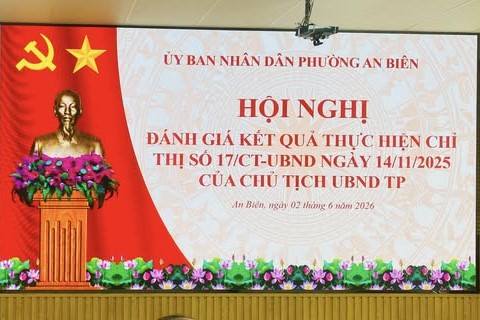 PHƯỜNG AN BIÊN TỔ CHỨC HỘI NGHỊ ĐÁNH GIÁ KẾT QUẢ THỰC HIỆN CHỈ THỊ SỐ 17/CT-UBND NGÀY 14/11/2025 CỦA CHỦ TỊCH UBND THÀNH PHỐ HẢI PHÒNG.
