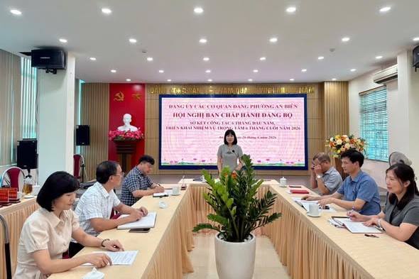 ĐẢNG UỶ CÁC CƠ QUAN ĐẢNG PHƯỜNG AN BIÊN SƠ KẾT CÔNG TÁC 6 THÁNG ĐẦU NĂM 2026
