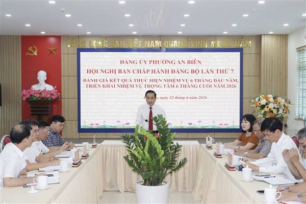 HỘI NGHỊ LẦN THỨ 7 – BAN CHẤP HÀNH ĐẢNG BỘ PHƯỜNG AN BIÊN