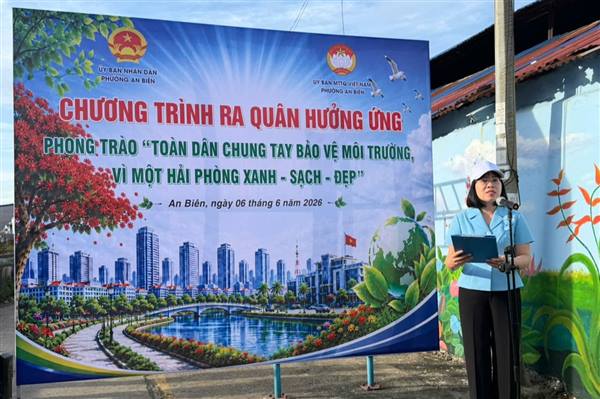 PHƯỜNG AN BIÊN HƯỞNG ỨNG PHONG TRÀO THI ĐUA “TOÀN DÂN CHUNG TAY BẢO VỆ MÔI TRƯỜNG VÌ MỘT HẢI PHÒNG XANH – SẠCH – ĐẸP”