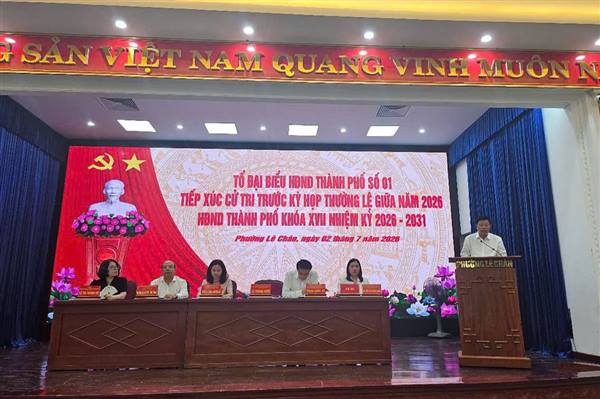 TỔ ĐẠI BIỂU HĐND THÀNH PHỐ SỐ 01 TIẾP XÚC CỬ TRI TRƯỚC KỲ HỌP THƯỜNG LỆ GIỮA NĂM 2026