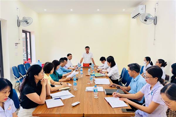 UBND PHƯỜNG AN BIÊN HỌP TIẾN ĐỘ CÔNG TÁC KHÁM SỨC KHỎE TOÀN DÂN NĂM 2026