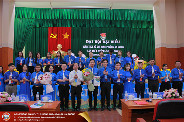 Đoàn Thanh niên cộng sản Hồ Chí Minh phường An Dương “Tiên phong - Đoàn kết - Đột phá - Phát triển”.