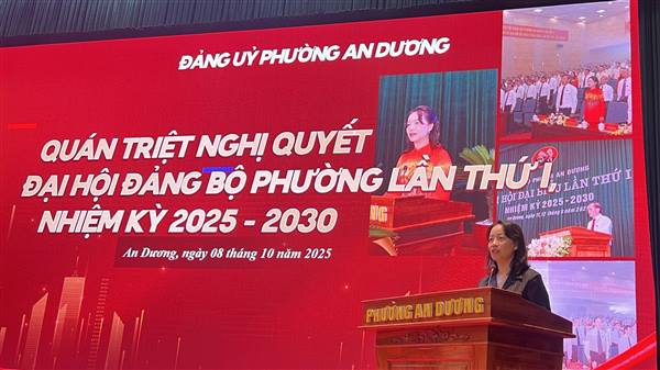 ĐẢNG ỦY PHƯỜNG AN DƯƠNG QUÁN TRIỆT, TRIỂN KHAI NGHỊ QUYẾT ĐẠI HỘI ĐẢNG BỘ PHƯỜNG LẦN THỨ NHẤT, NHIỆM KỲ 2025 - 2030