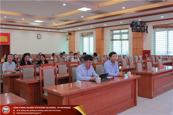 UBND phường An Dương tập huấn nghiệp vụ về áp dụng hệ thống quản lý chất lượng theo TCVN ISO 9001:2015