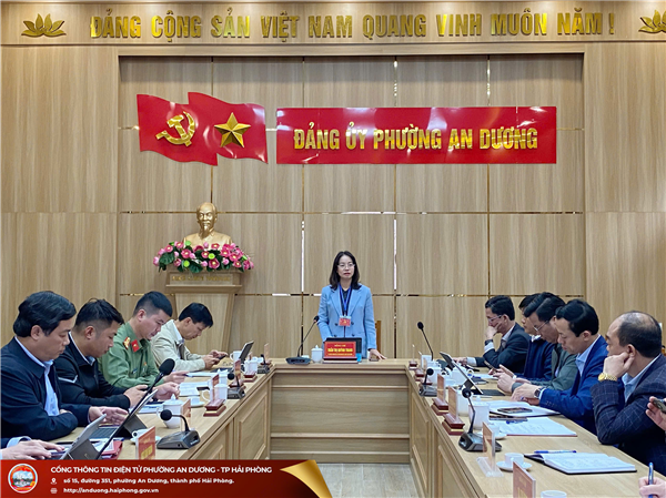 HỘI NGHỊ ĐÁNH GIÁ KẾT QUẢ THỰC HIỆN NHIỆM VỤ “XÂY DỰNG PHƯỜNG AN DƯƠNG TRỞ THÀNH PHƯỜNG KHÔNG MA TÚY”