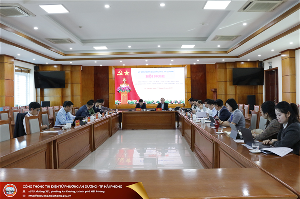 Ủy ban bầu cử đại biểu HĐND phường An Dương tổ chức hội nghị họp triển khai một số nội dung, công việc về công tác bầu cử đại biểu Quốc hội khóa XVI và bầu cử đại biểu Hội đồng nhân dân các cấp, nhiệm kỳ 2026 - 2031