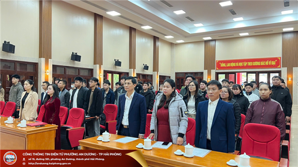 Trung tâm Chính trị phường An Dương khai giảng lớp bồi dưỡng nhận thức về Đảng khóa III năm 2025