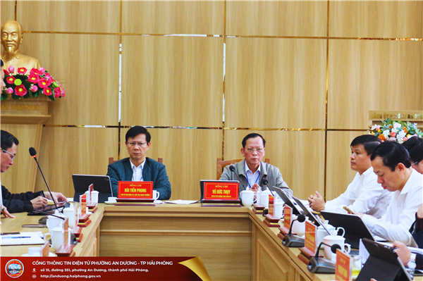 HỘI NGHỊ GIAO BAN BAN CHỈ ĐẠO ĐÁNH GIÁ TÌNH HÌNH, KẾT QUẢ THỰC HIỆN NGHỊ QUYẾT SỐ 57-NQ/TW CỦA BỘ CHÍNH TRỊ TRÊN ĐỊA BÀN PHƯỜNG AN DƯƠNG NĂM 2025