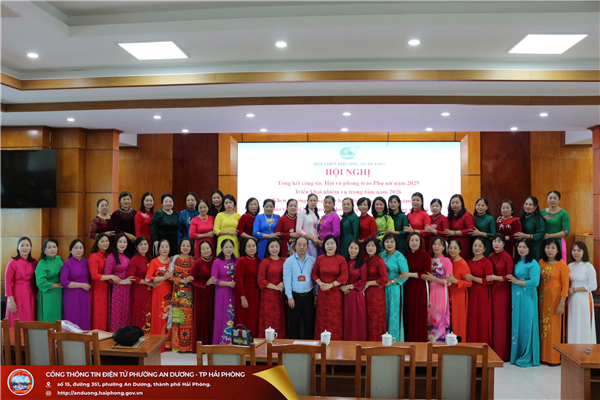 HỘI LIÊN HIỆP PHỤ NỮ PHƯỜNG AN DƯƠNG TỔ CHỨC HỘI NGHỊ TỔNG KẾT CÔNG TÁC HỘI VÀ PHONG TRÀO PHỤ NỮ NĂM 2025