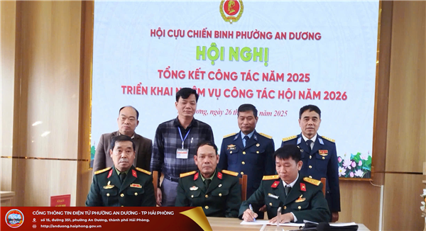 HỘI CỰU CHIẾN BINH PHƯỜNG AN DƯƠNG TỔ CHỨC HỘI NGHỊ TỔNG KẾT CÔNG TÁC HỘI NĂM 2025