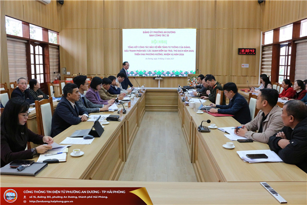 Tăng cường bảo vệ nền tảng tư tưởng của Đảng trong tình hình mới tại phường An Dương