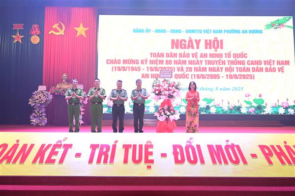 PHƯỜNG AN DƯƠNG TỔ CHỨC NGÀY HỘI TOÀN DÂN BẢO VỆ AN NINH TỔ QUỐC 