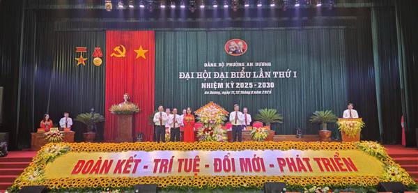 Đảng bộ, chính quyền, quân và Nhân dân phường An Dương đoàn kết, sáng tạo, quyết tâm hoàn thành các chỉ tiêu, nhiệm vụ nhiệm kỳ 2025-2030.
