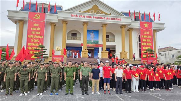 Ủy ban nhân dân phường An Dương tổ chức hoạt động “Cùng Việt Nam tiến bước” 