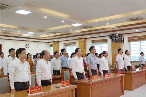 Đảng ủy - HĐND - UBND - UB MTTQ Việt Nam phường An Dương tổ chức lễ chào cờ tháng 10 năm 2026 và sinh hoạt chuyên đề dưới cờ